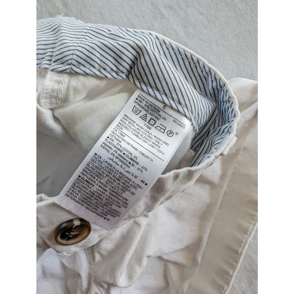 Old Navy Shorts Size 6 Lot Of 3 Bundle White Black Gingham Gray Stripes - Picture 11 of 14